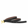 Curea dama 42mc negru napa