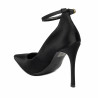 Pantofi eleganti dama 1311 satin negru