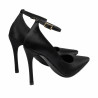 Pantofi eleganti dama 1311 satin negru