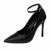 Pantofi eleganti dama 1311 satin negru