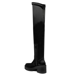 Cizme dama 3405 bufo negru combinat