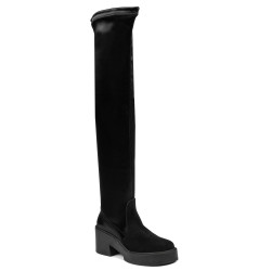 Cizme dama 3405 bufo negru combinat