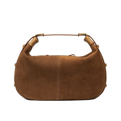 Geanta dama de mana 038g suede maro