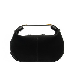 Geanta dama de mana 038g suede negru
