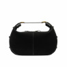 Geanta dama de mana 038g suede negru