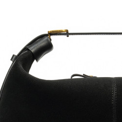 Geanta dama de mana 038g suede negru