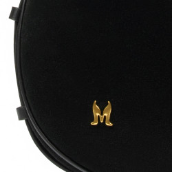 Geanta dama de mana 038g suede negru