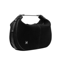Geanta dama de mana 038g 01 suede negru