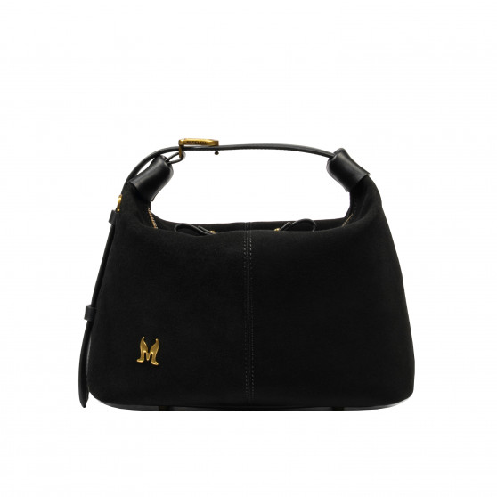 Geanta dama de mana 037g suede negru Geanta dama de mana 037g suede negru