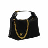 Geanta dama de mana 037g suede negru