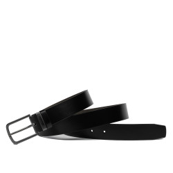 Curea barbati 73b negru lucios