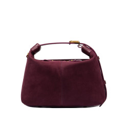 Geanta dama de mana 037g suede burgundy