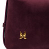 Geanta dama de mana 037g suede burgundy