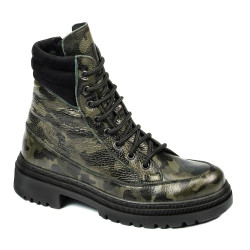 Ghete dama 3362 kaki camuflaj