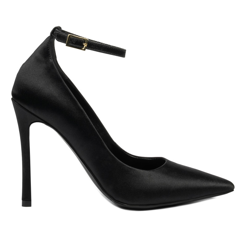 Pantofi eleganti dama 1311 satin negru