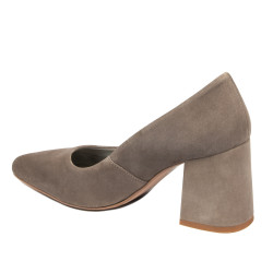 Pantofi eleganti dama 1315 nisip velur
