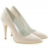 Pantofi eleganti dama 1241 lac bej sidef