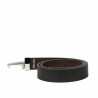 Curea barbati 62b bicolor negru caviar+maro caviar