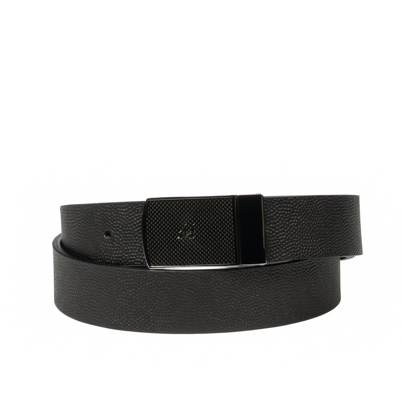Curea barbati 62b bicolor negru caviar+maro caviar
