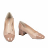 Pantofi eleganti dama 1332 lac nude combinat