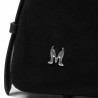 Geanta dama de mana 037g 01 suede negru