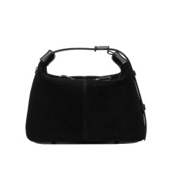 Geanta dama de mana 037g 01 suede negru