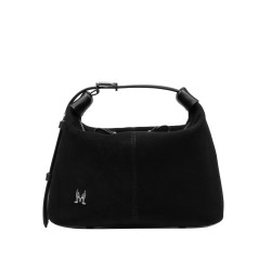 Geanta dama de mana 037g 01 suede negru