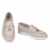 Mocasini dama 6082 alb portelan