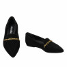 Női balerinák 1327 fekete velúr