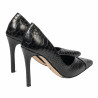 Pantofi eleganti dama 1330 croco negru