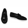 Mocasini dama 6082 negru velur