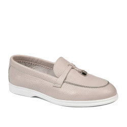 Mocasini dama 6082 alb portelan
