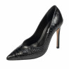Pantofi eleganti dama 1330 croco negru
