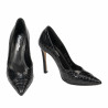 Pantofi eleganti dama 1330 croco negru