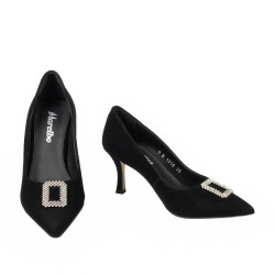 Pantofi eleganti dama 1318 negru velur