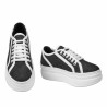 Pantofi sport dama 6089 jeans negru combinat