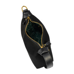 Geanta dama de mana 037g suede negru