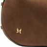 Geanta dama de mana 038g suede maro inchis