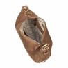 Geanta dama de mana 038g suede maro inchis