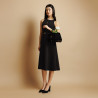 Geanta dama de mana 037g suede negru lifestyle
