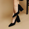 Pantofi eleganti dama 1315 negru velur lifestyle