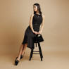 Balerini dama 1327 negru velur lifestyle