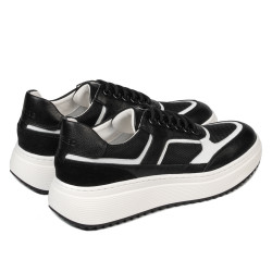 Pantofi sport dama 6087 negru combinat