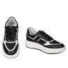 Pantofi sport dama 6087 negru combinat