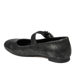 Női balerinák 1314 nyomott fekete