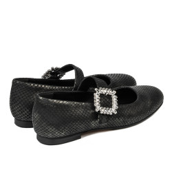 Balerini dama 1314 negru stampat