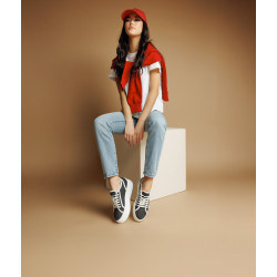 Női sportcipő 6089 farmer fekete kombináció lifestyle