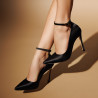Pantofi eleganti dama 1311 satin negru lifestyle