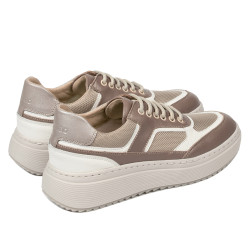 Pantofi sport dama 6087 nisip combinat