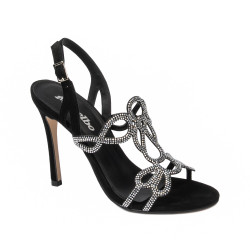 Sandale dama 1317 negru velur